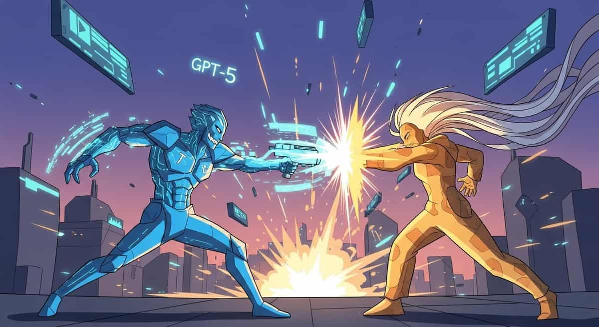 Background image for "September 2025 AI Model Wars: GPT-5 vs Claude 4.1 Battle"
