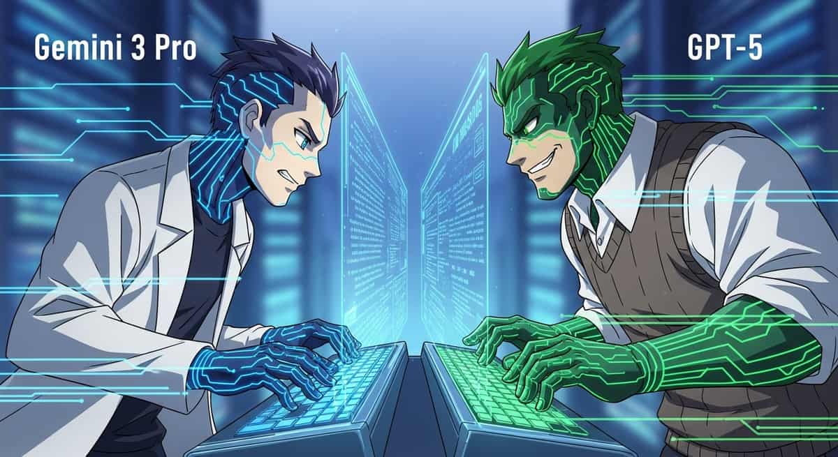 Background image for "Gemini 3 Pro vs GPT-5: Agentic Coding Benchmark"