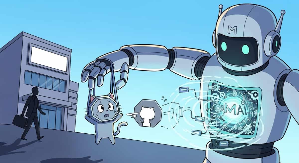 Background image for "Microsoft Absorbs GitHub Into CoreAI After CEO Steps Down"
