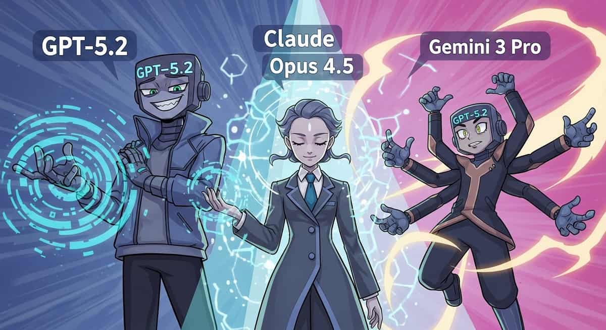 Background image for "GPT-5.2 vs Claude Opus 4.5 vs Gemini 3 Pro"
