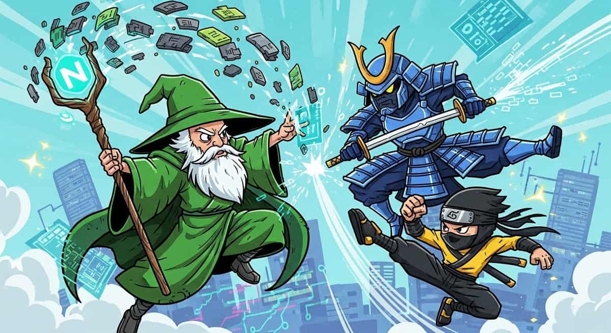 Background image for "JavaScript Runtime Wars: Node.js vs Deno vs Bun 2025"