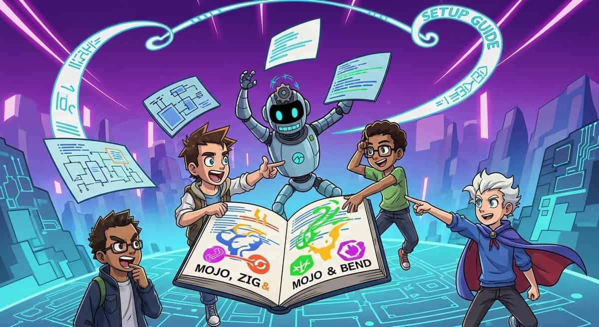 Background image for "Master New Languages: Mojo, Zig & Bend Setup Guide"