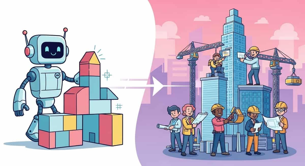 Background image for "No-Code Platforms vs Enterprise Development: 2025 Guide"