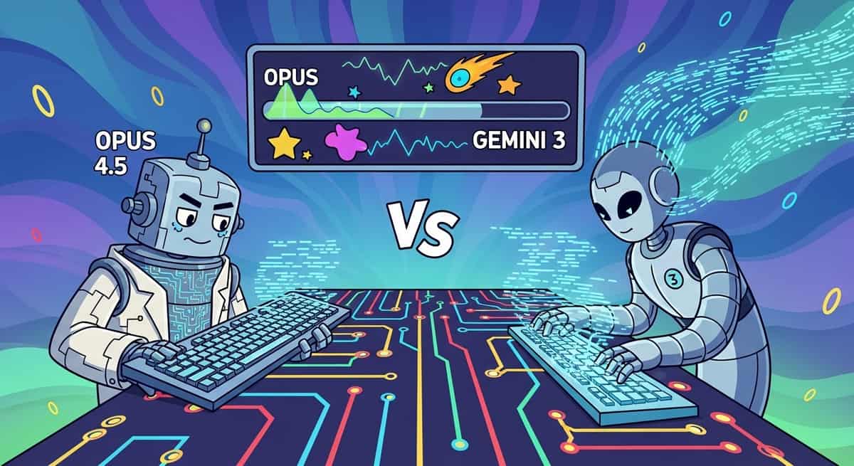 Background image for "Opus 4.5 vs Gemini 3: Which AI Wins for Coding"