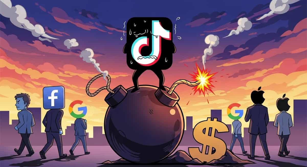 Background image for "TikTok's $50B Sale Deadline Looms as Major Bidders Exit"