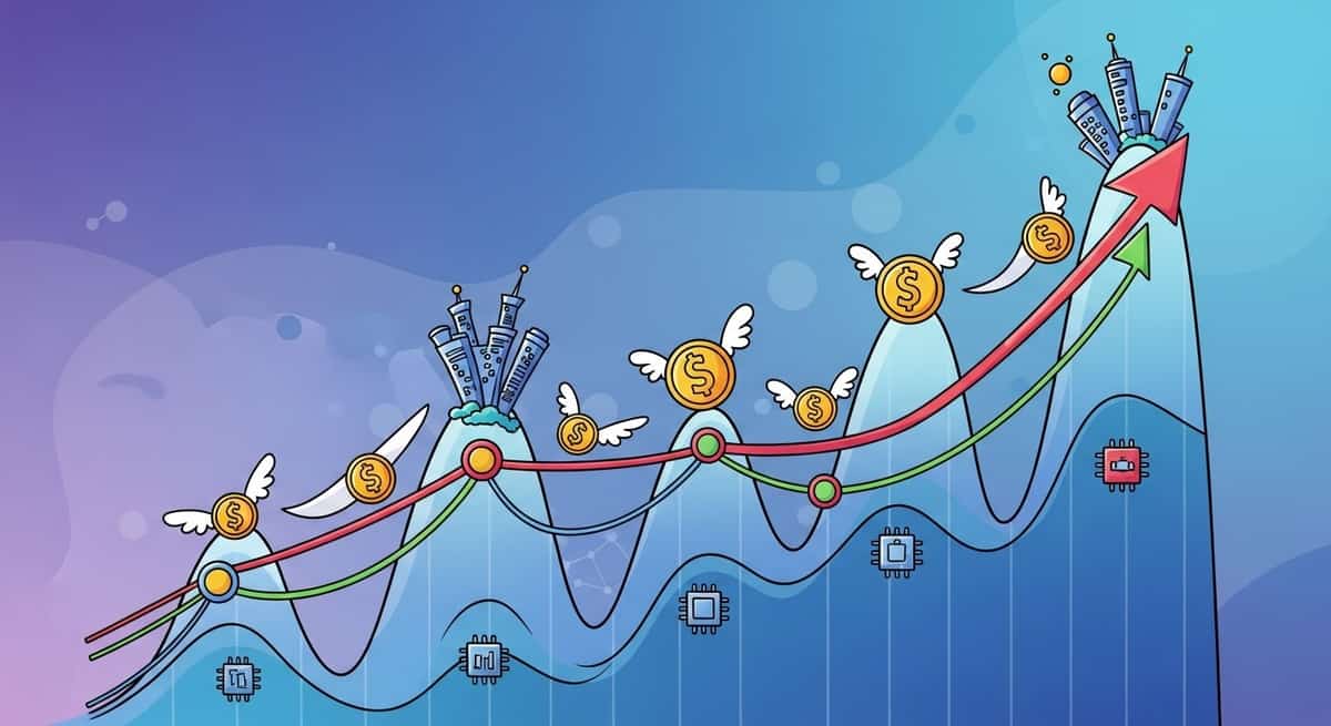 Chart showing AI startup valuations and funding trends