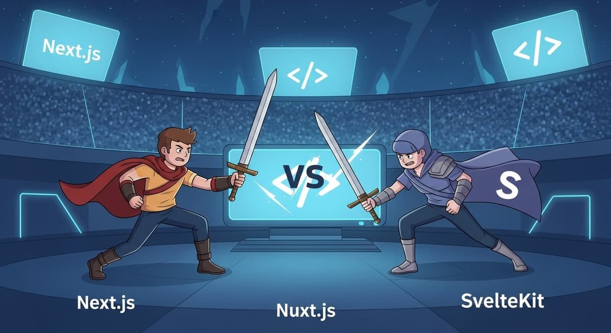 Next.js vs Nuxt.js vs SvelteKit: 2025 Framework Battle