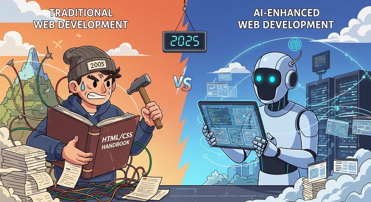 Traditional vs AI-Enhanced Web Development: 2025 Battle