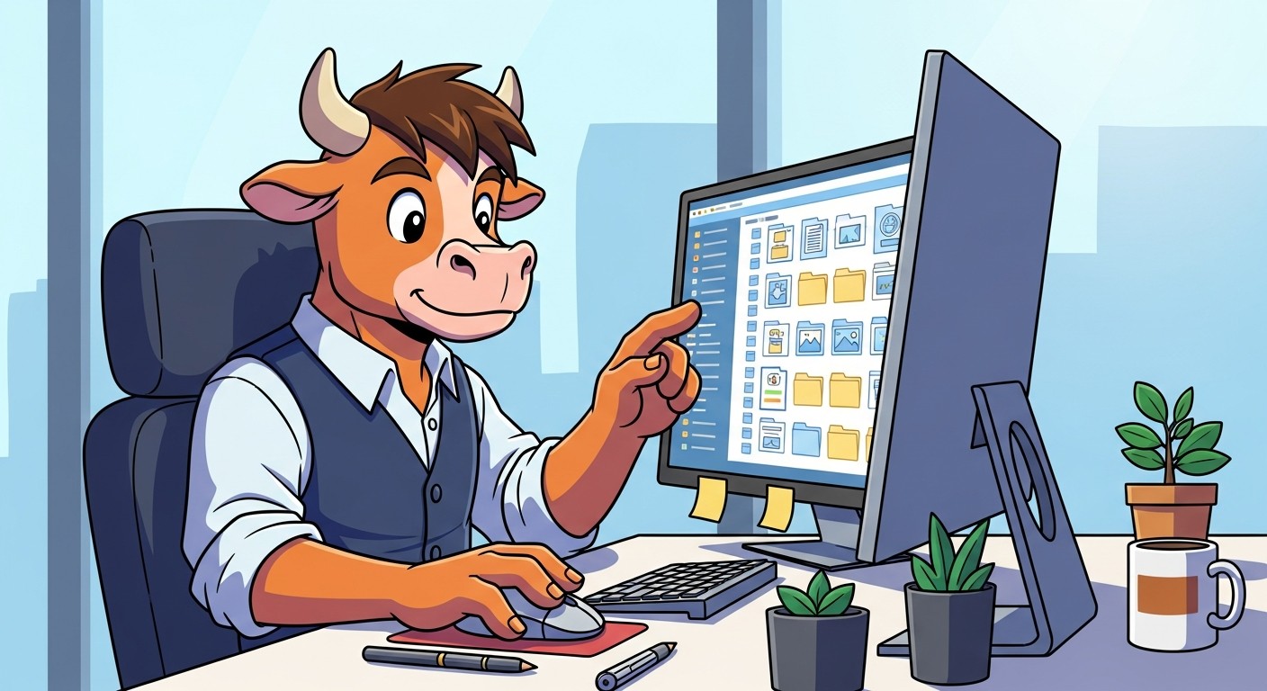 Claude Cowork processing files in an organized folder structure