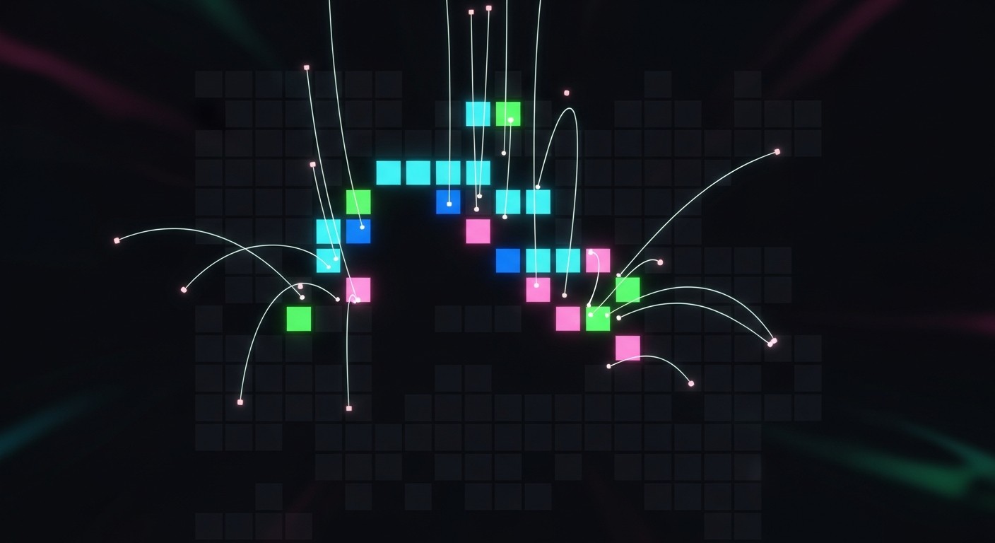 Sparse attention matrix showing computational cost reduction
