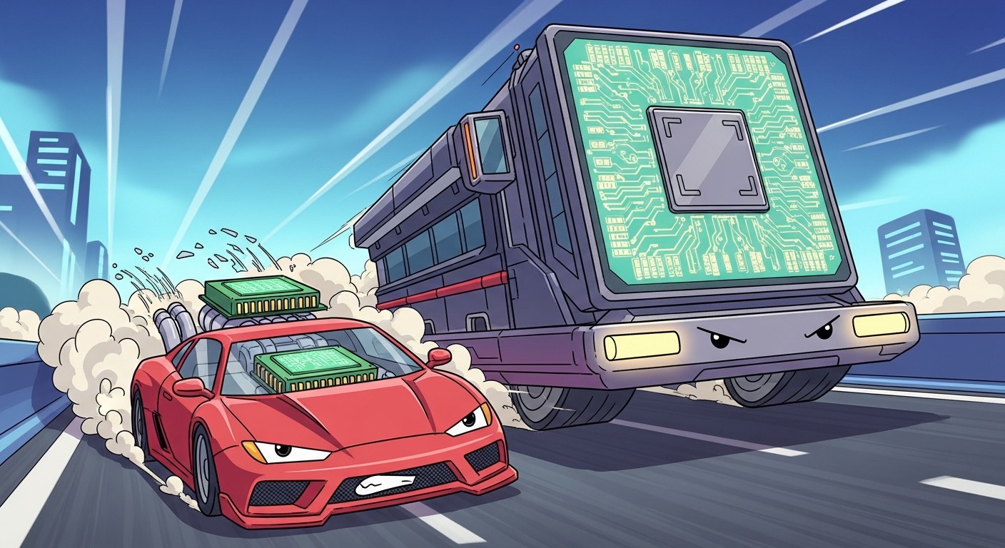 Chart comparing inference throughput: Cerebras at 2700+ tokens/second vs NVIDIA B200 at 900 tokens/second