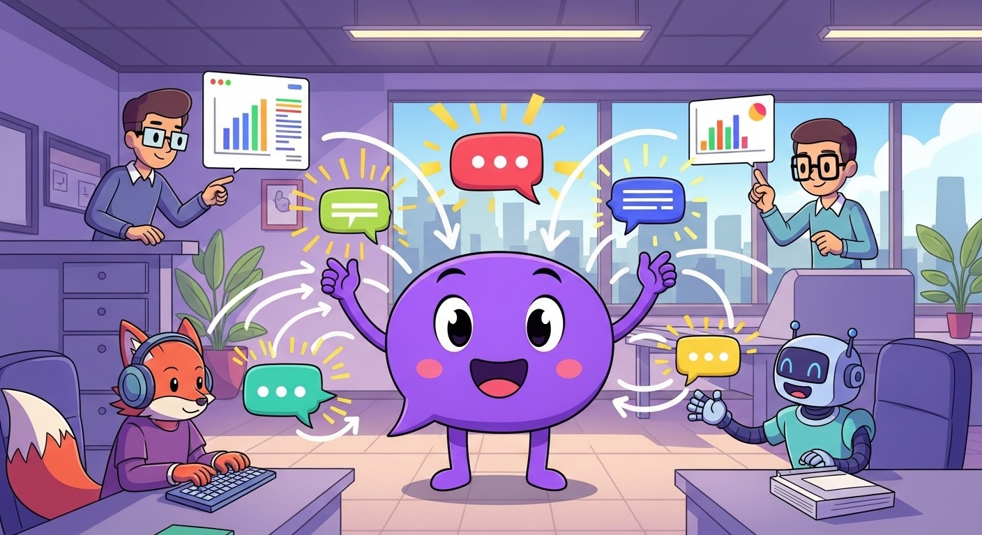 Slack's new AI-powered dashboard showing enterprise search and collaboration features