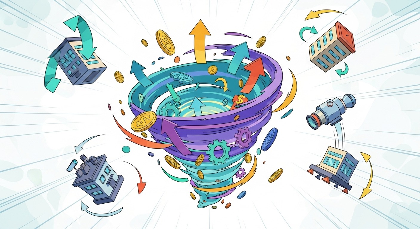 Background image for "2025 Mega-Rounds and Pivots Transform Startups"