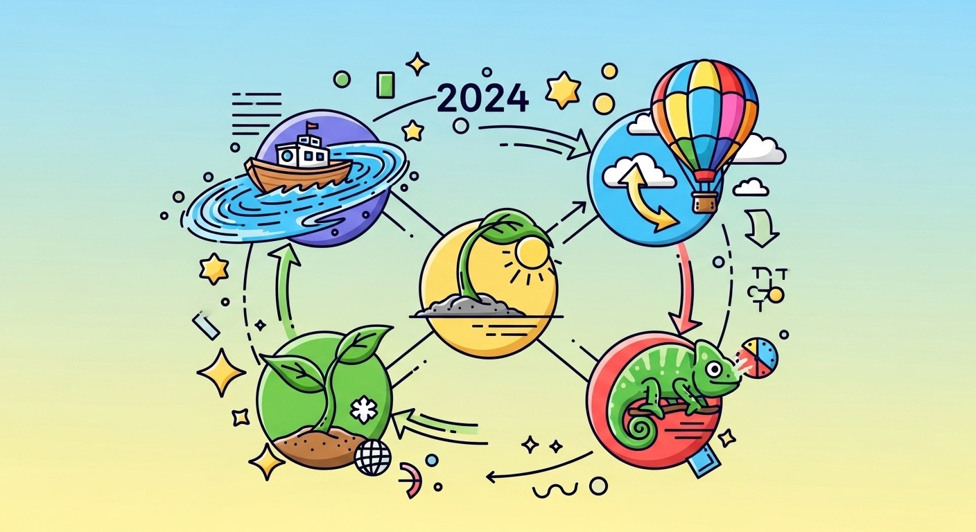 Framework showing successful pivot strategies in 2024