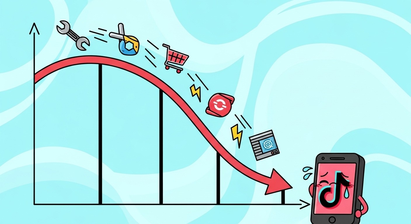 Chart showing major companies withdrawing from TikTok acquisition talks